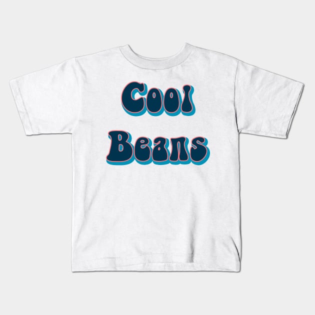 Cool Beans Hipster Grovey 80's Vintage Sketch Kids T-Shirt by mangobanana